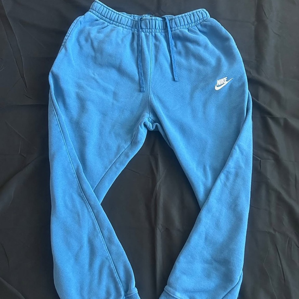 Nike Blue Jogger Sweatpants with Elastic Waistband